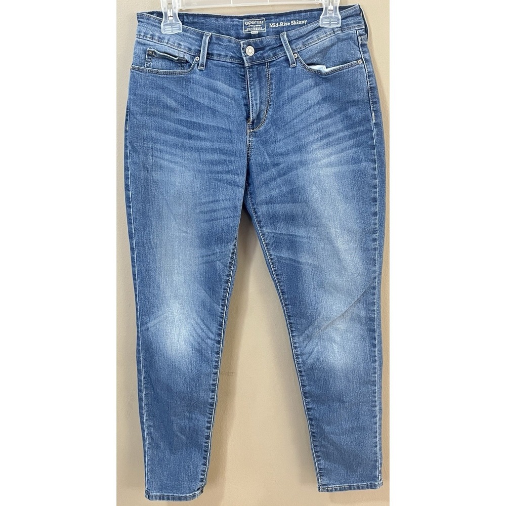 Signature by Levi Strauss Gold Label Women's 8S Blue Modern‎ Skinny Jeans 29x30